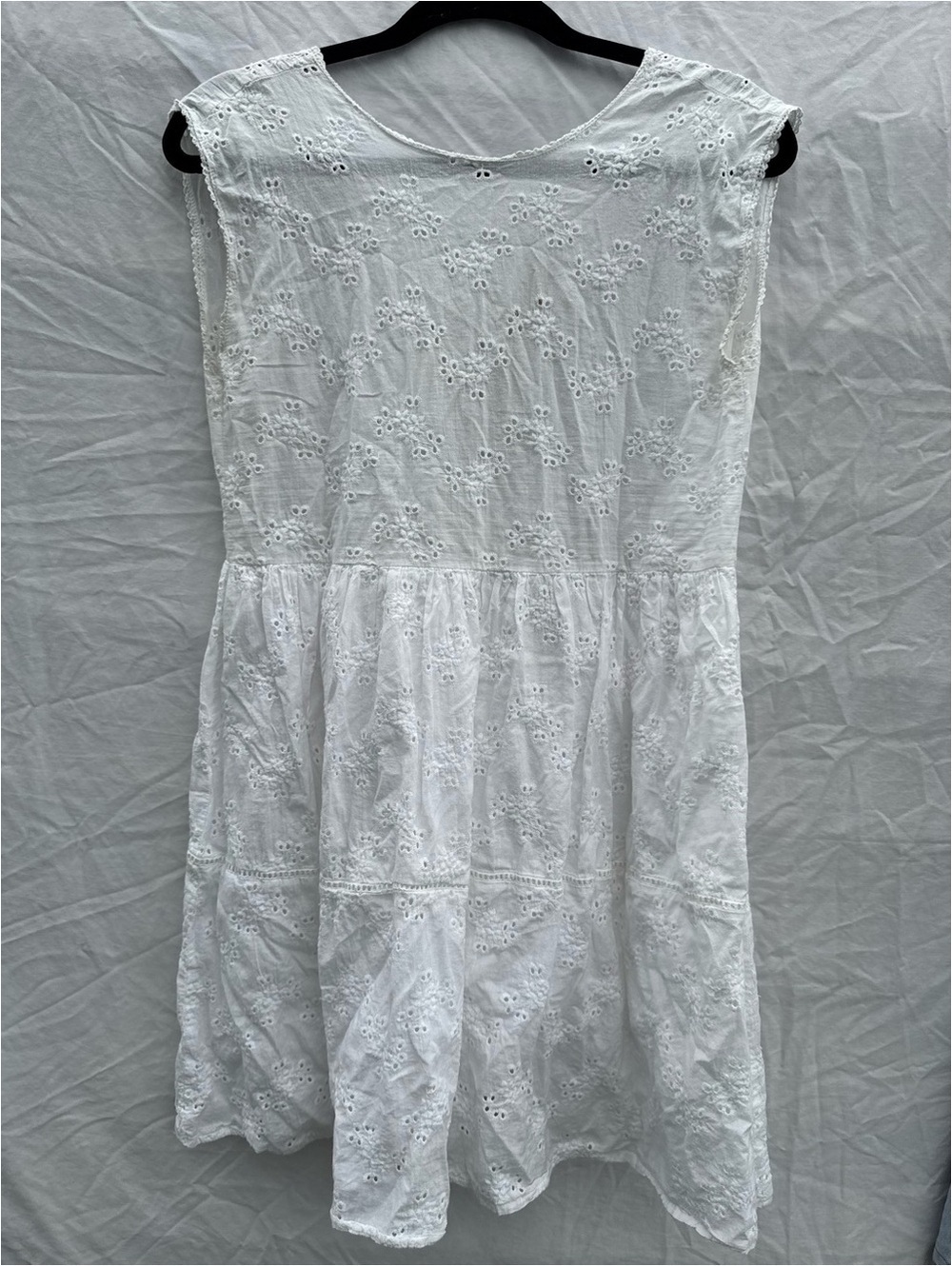Grace & Mila Atlanta Eyelet Sundress - White